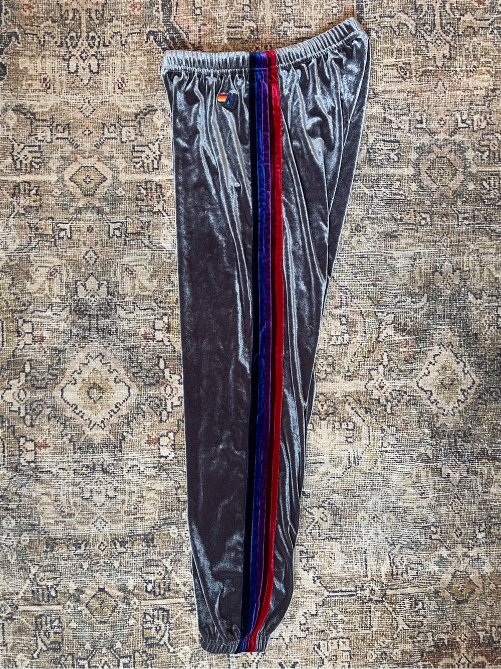 Aviator Nation Grey Velour Sweatpants